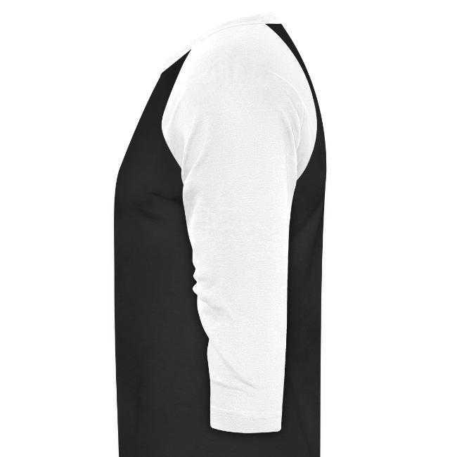 black and white baseball tee long sleeve